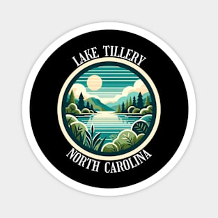 Reflective Waters of Tillery Lake North Carolina Landscape Magnet